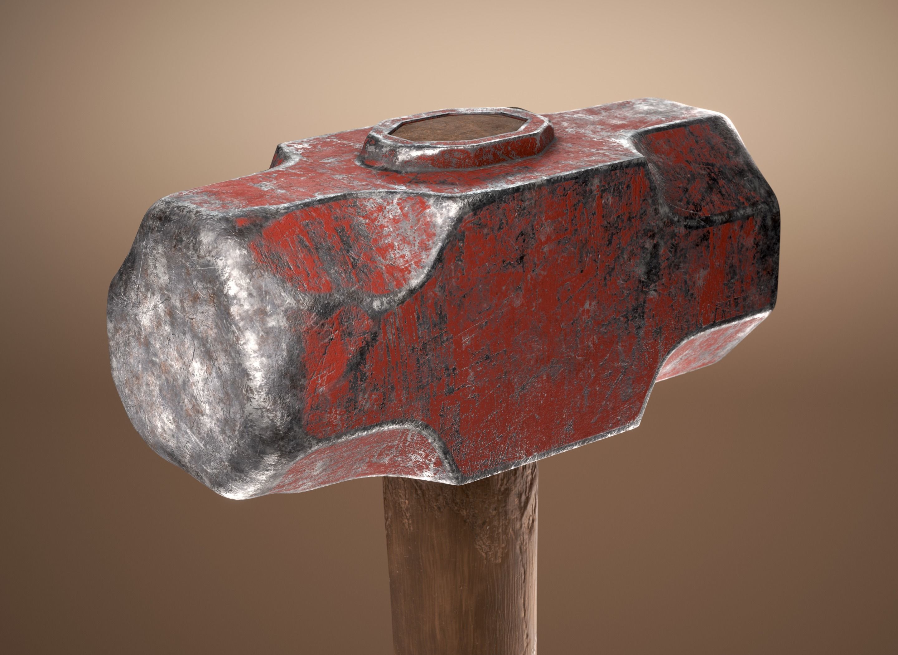 Old Sledgehammer 3D model CGTrader