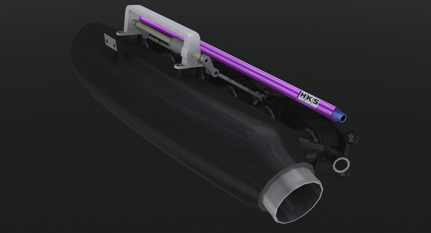 3D model Nissan RB28 Twin Turbo by HKS engine VR / AR / low-poly | CGTrader