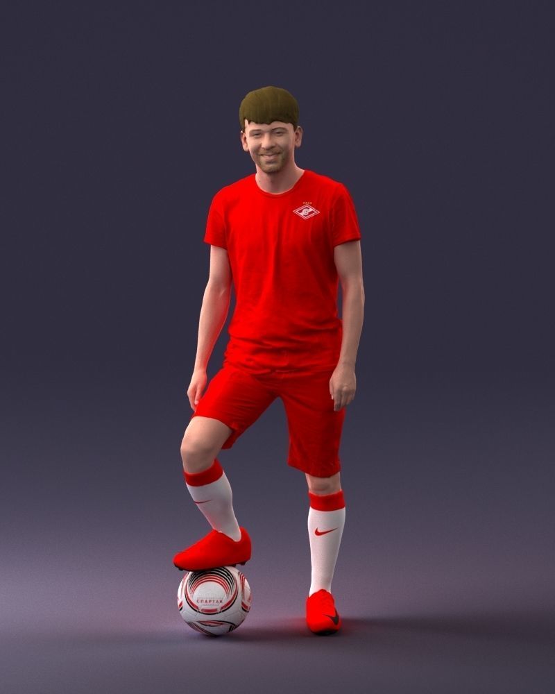 Football player 1212 3D print ready