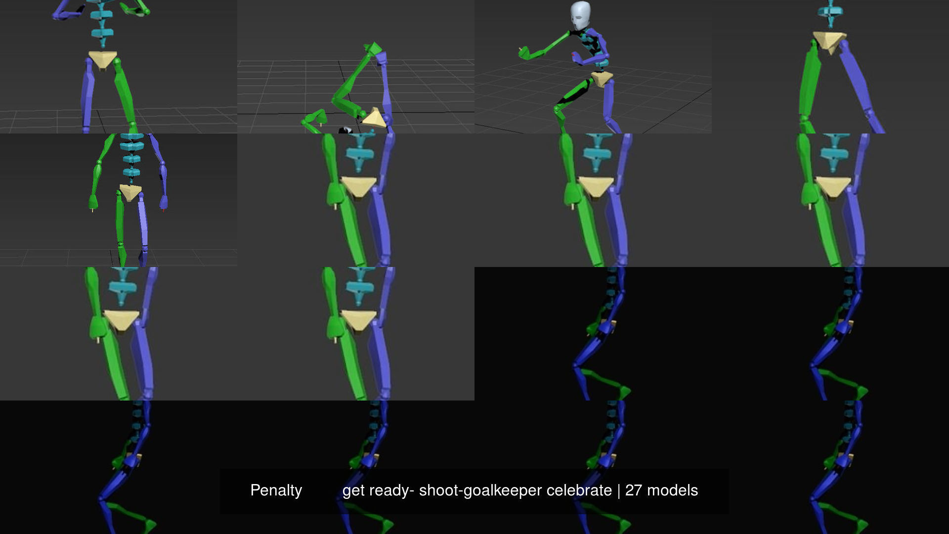 Penalty get ready- shoot-goalkeeper celebrate