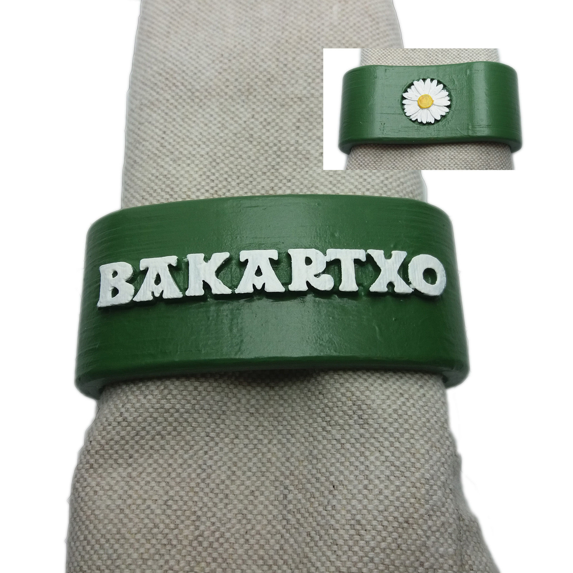 BAKARTXO Napkin Ring with daisy