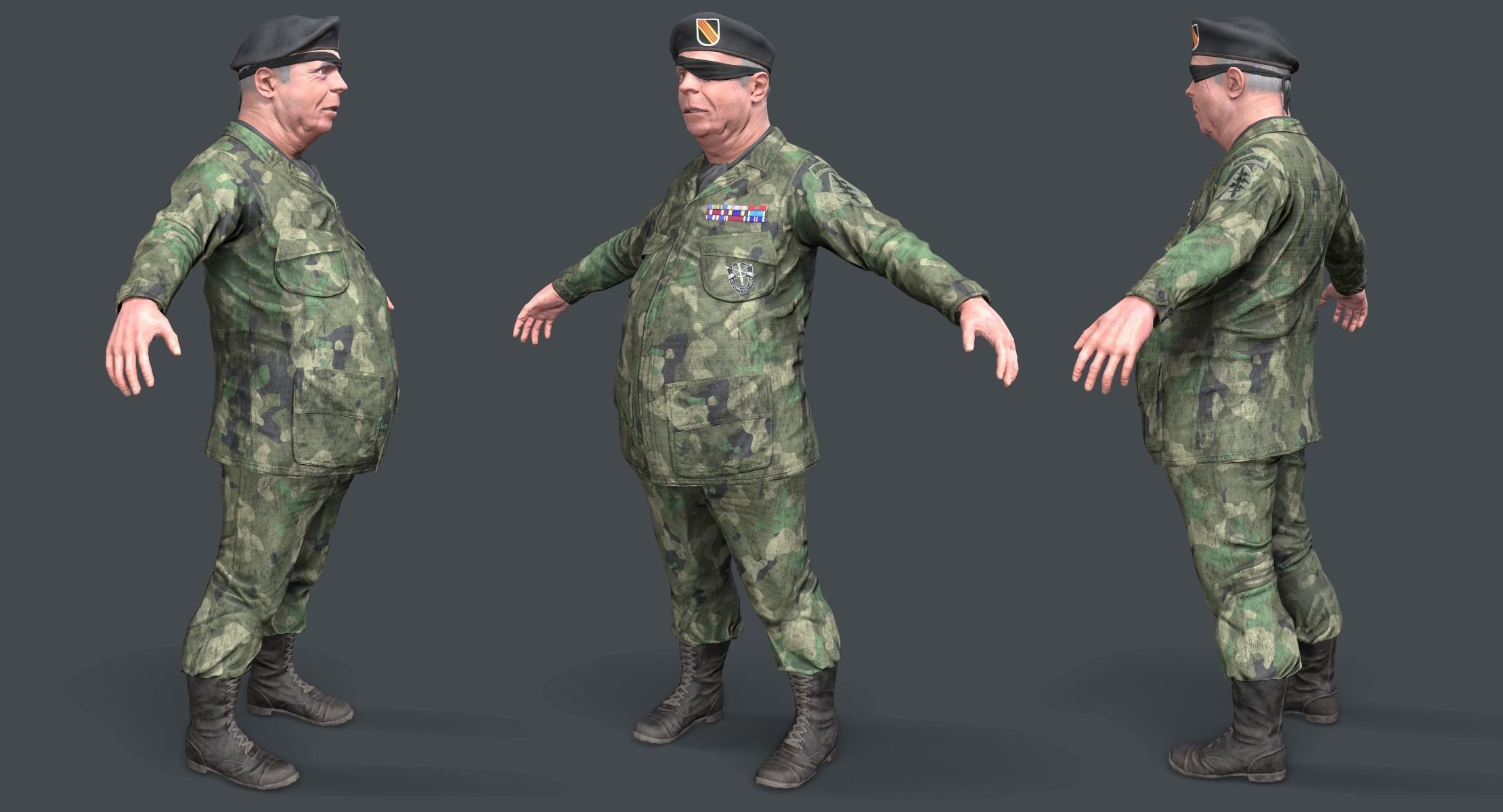 3D model Vietnam Veteran VR / AR / low-poly | CGTrader