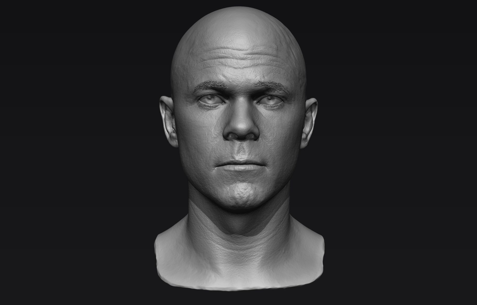 Realistic Male Head Sculpt 01 3D model | CGTrader