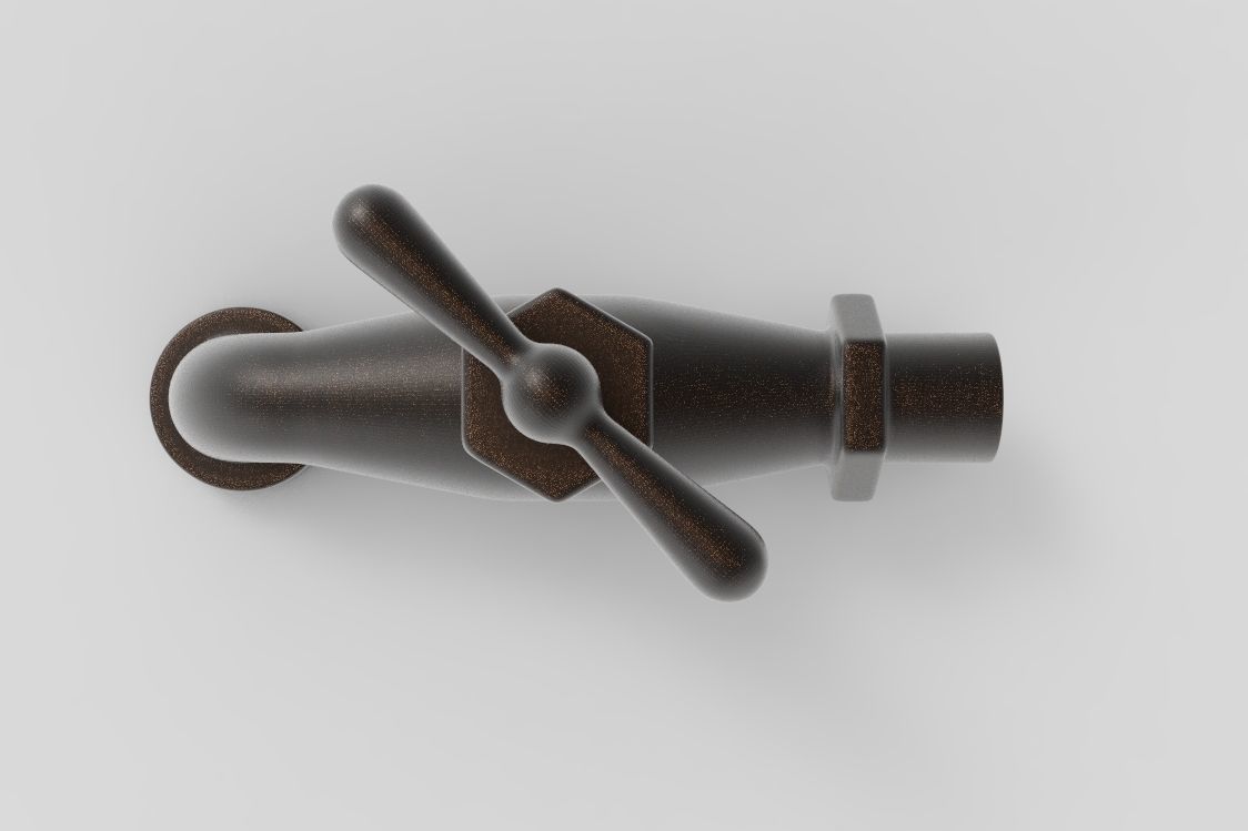 hose bib 3D model CGTrader