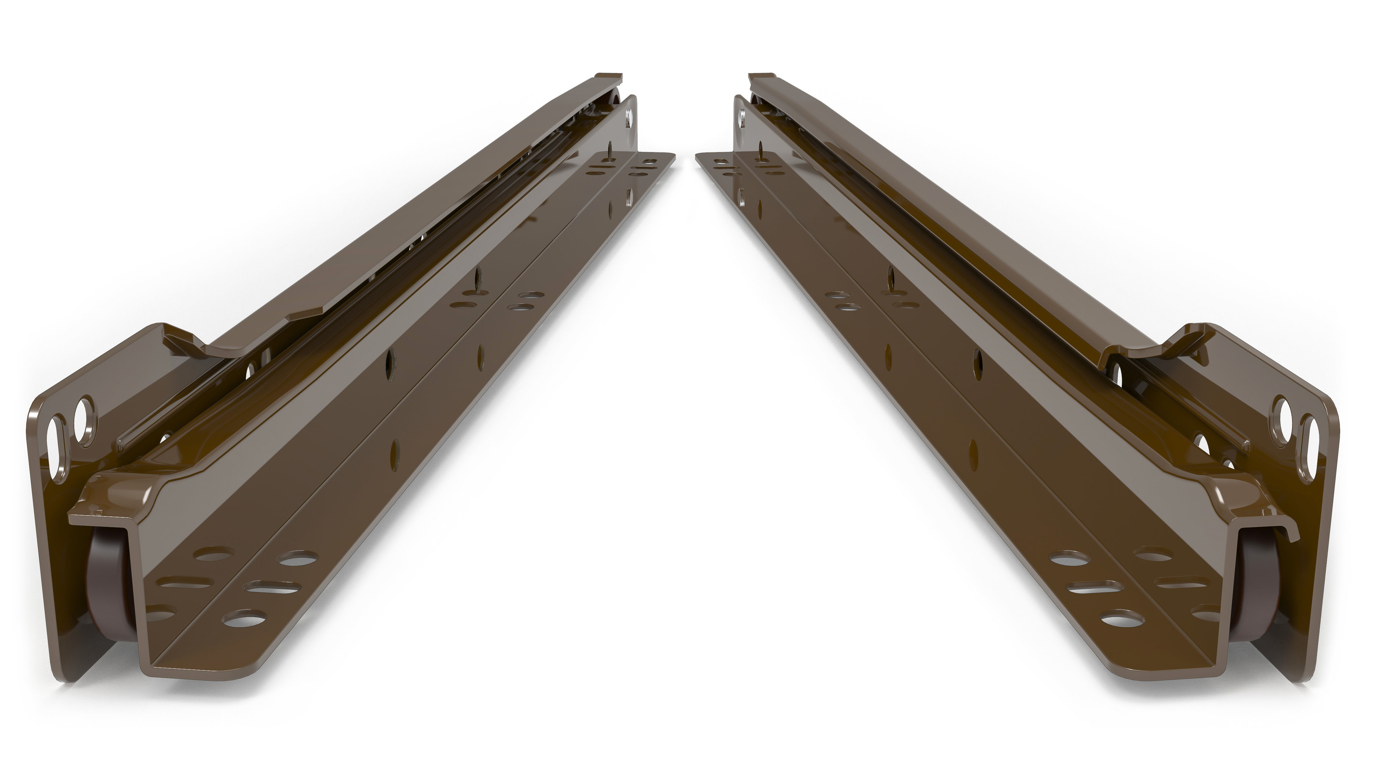 EURO Drawer Slides 35cm 3D model CGTrader