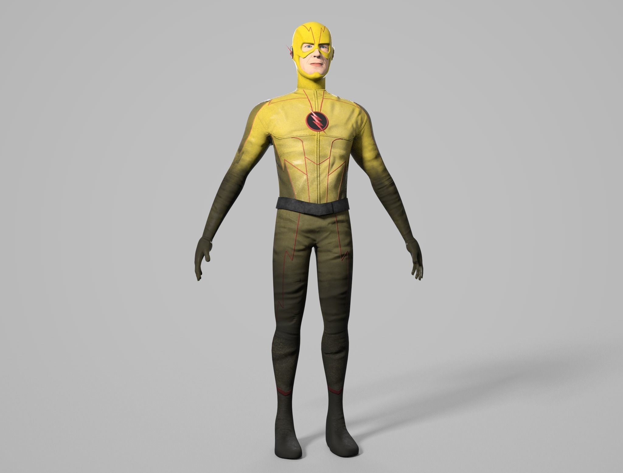 3D model Reverse Flash Tom Cavanagh Stylized 3D Model VR / AR / low ...