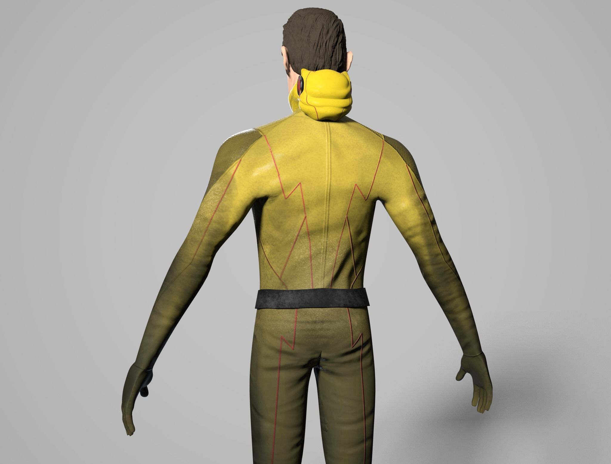 3D model Reverse Flash Tom Cavanagh Stylized 3D Model VR / AR / low ...