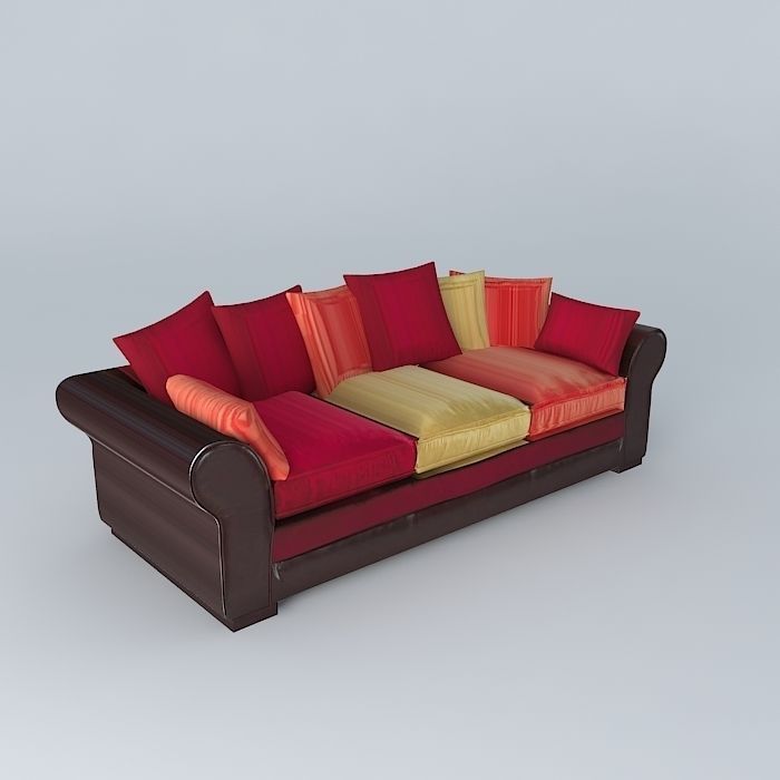 Colorful sofa 3D model