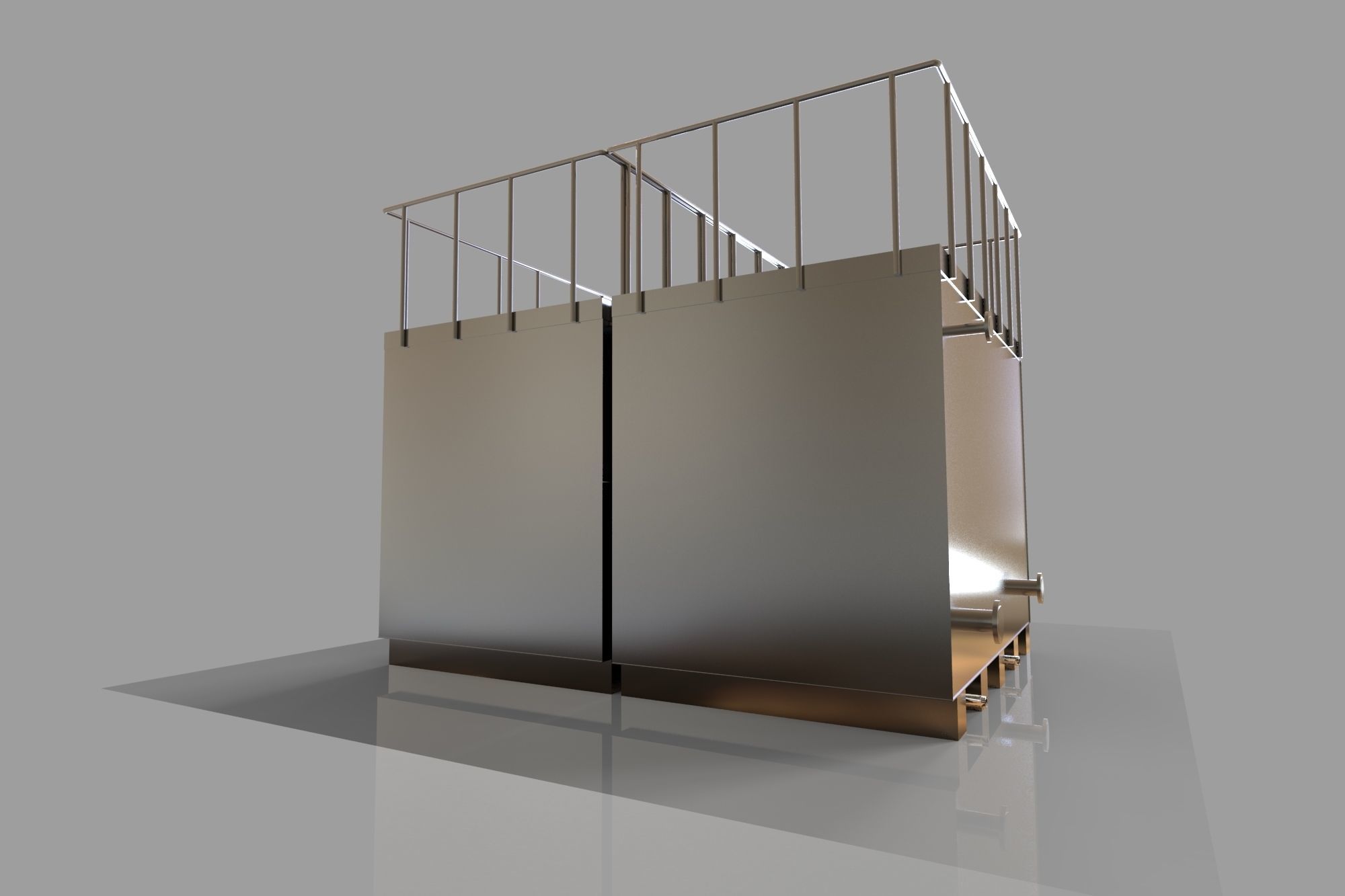 Water tanks 10m3 3D model | CGTrader