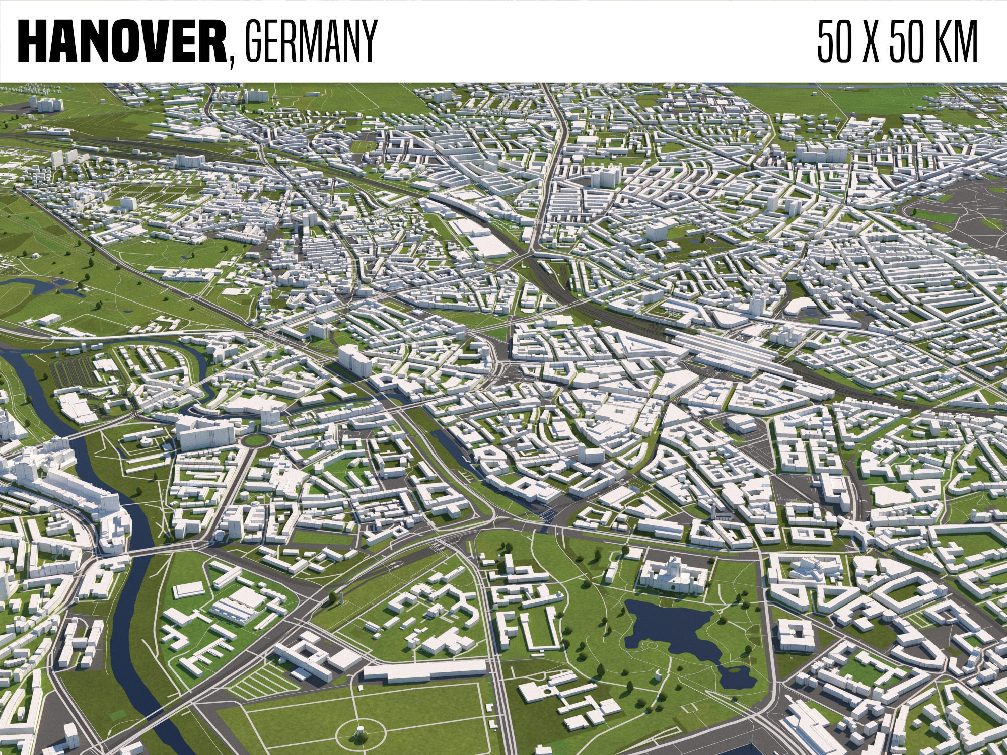 Hanover Germany 3D model