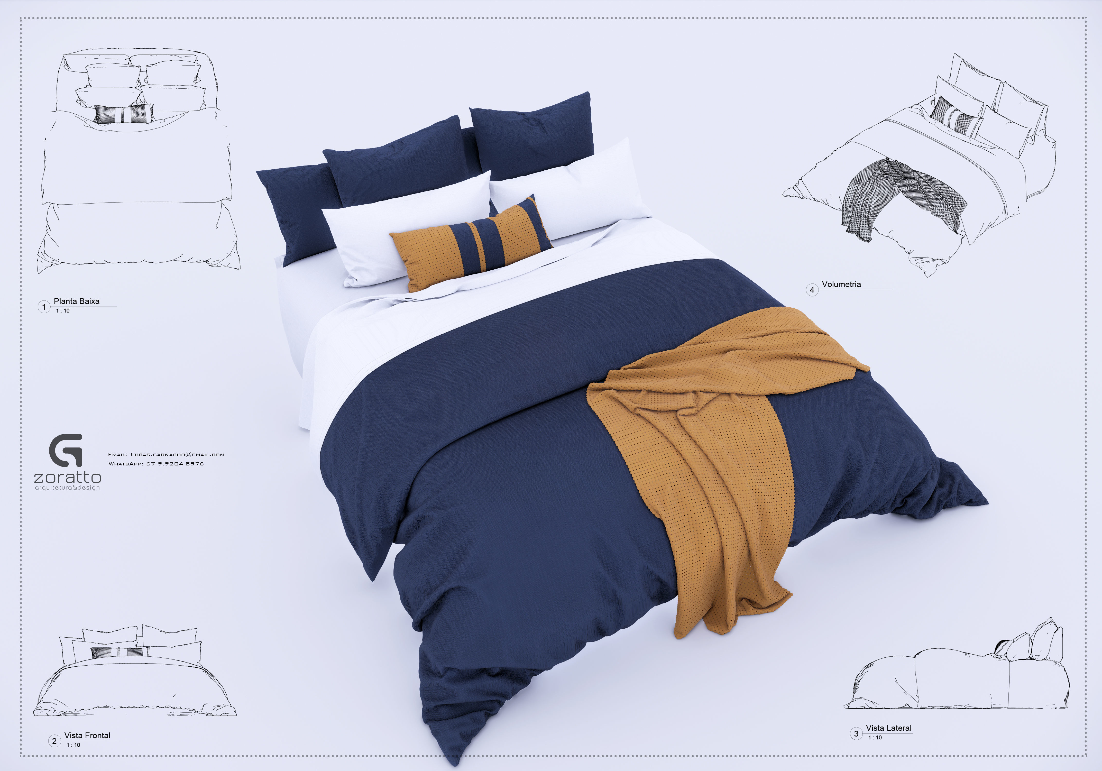 Bed King Revit High Quality 3D models 3D model