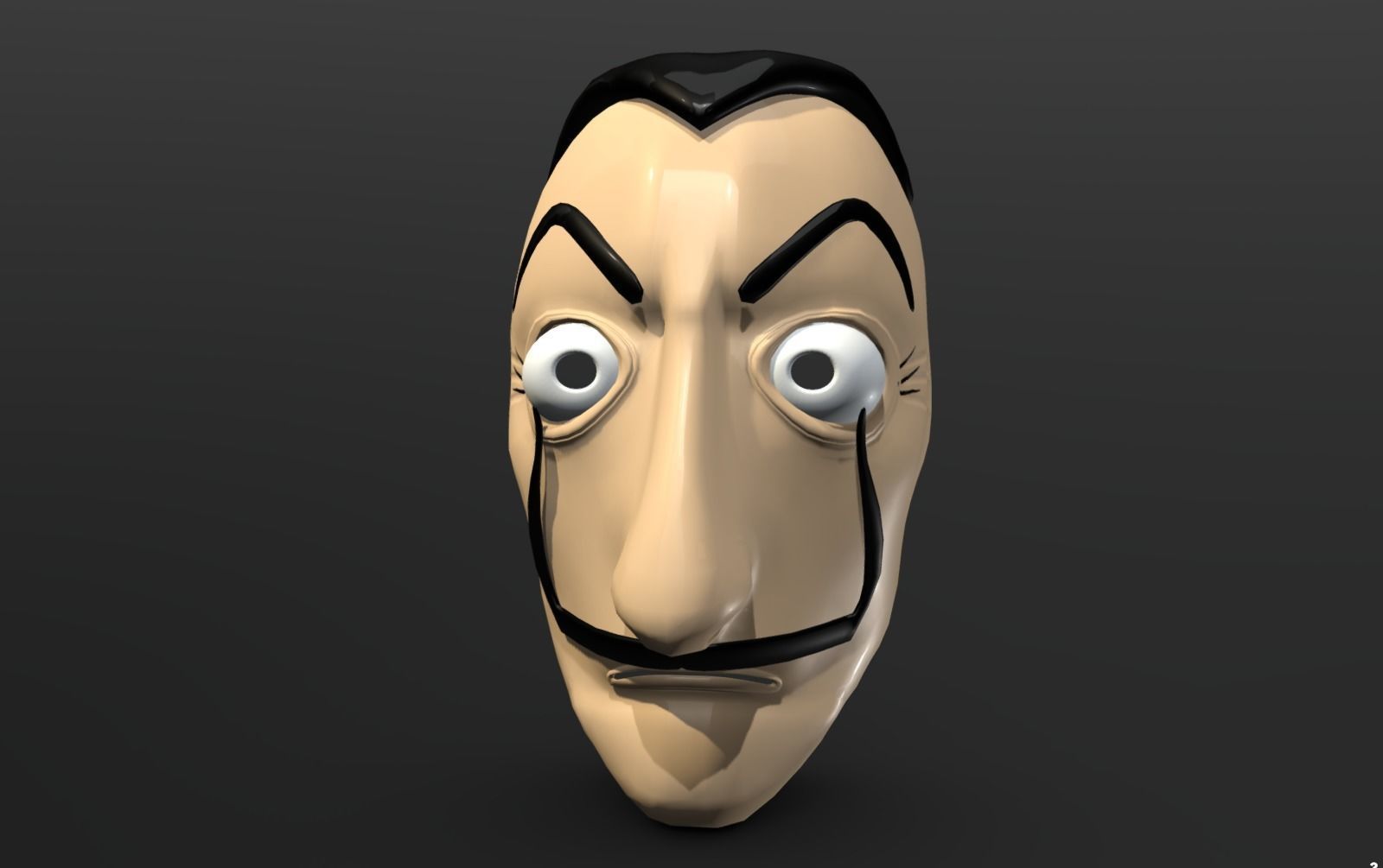 3D model Salvador Dali - Mask VR / AR / low-poly | CGTrader