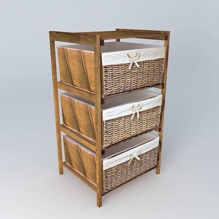 3d Model Kitchen Basket Cgtrader