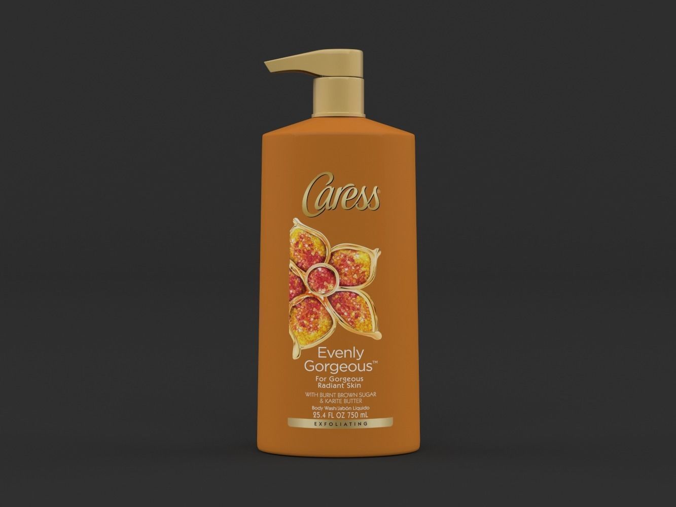 Caress Body Wash Set 3D model CGTrader