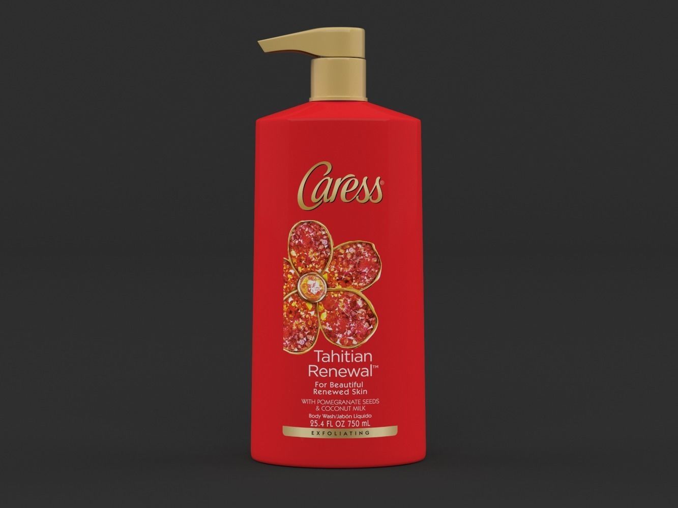 Caress Body Wash Set 3D model CGTrader