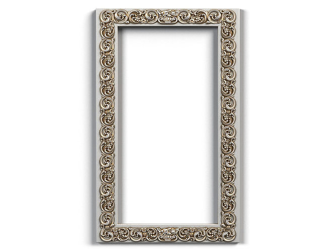 Frame0005 ornate frame 3D model CGTrader