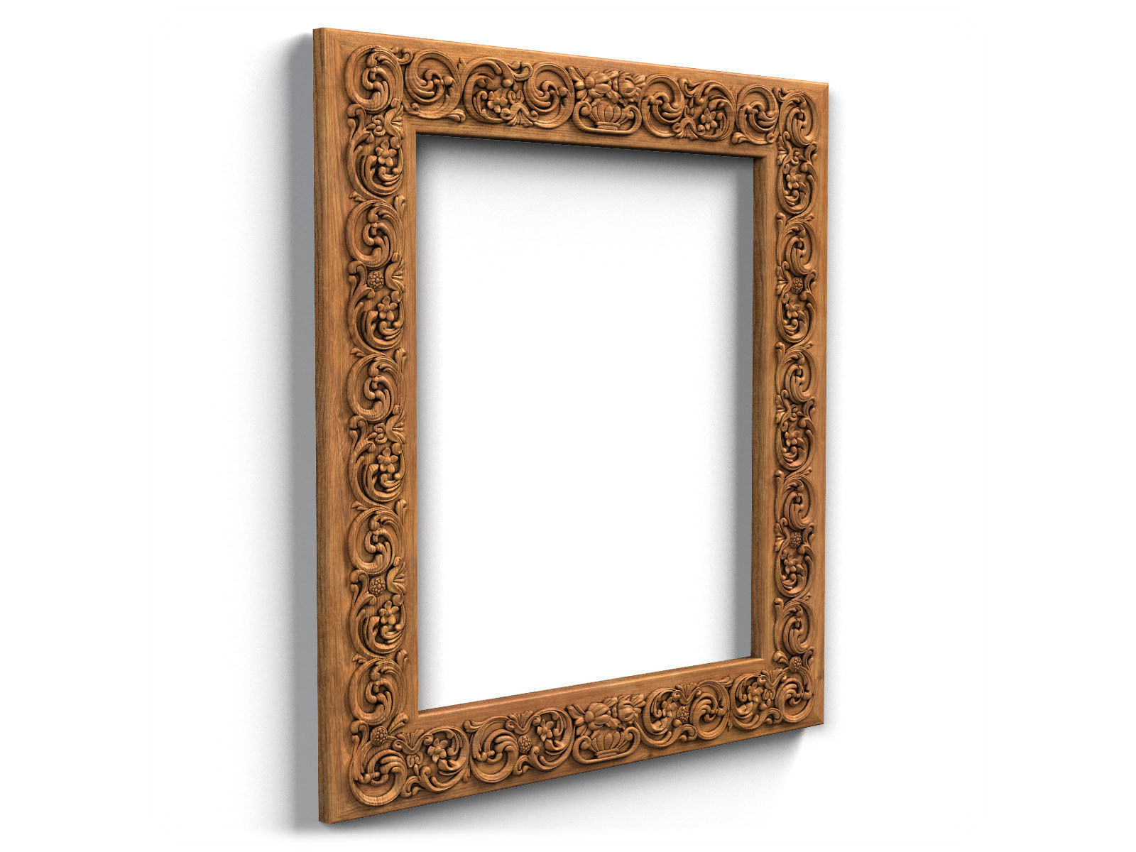 Frame0003 ornate frame 3D model CGTrader