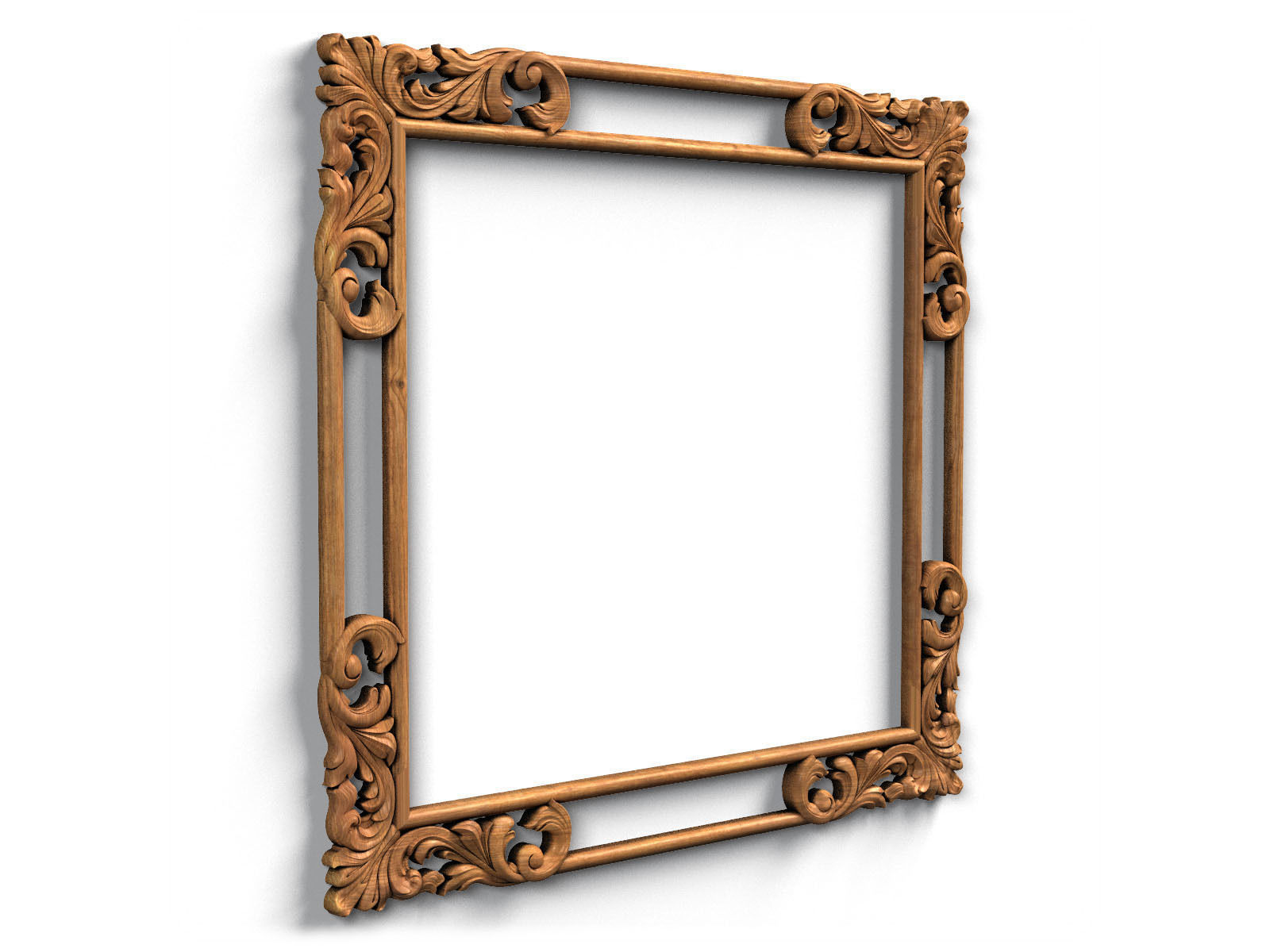 Frame0040 ornate frame 3D model CGTrader