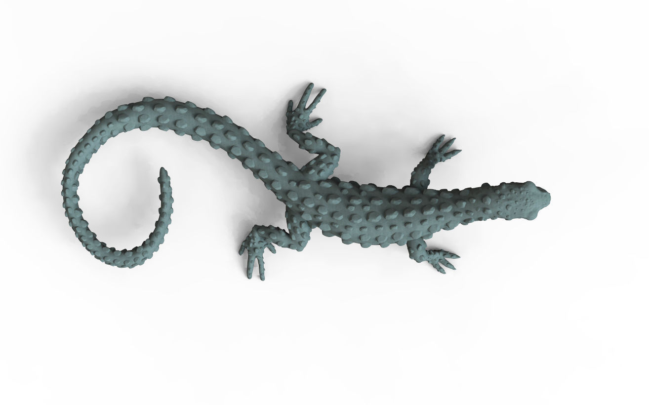 LIZARD golden 3D model 3D printable | CGTrader
