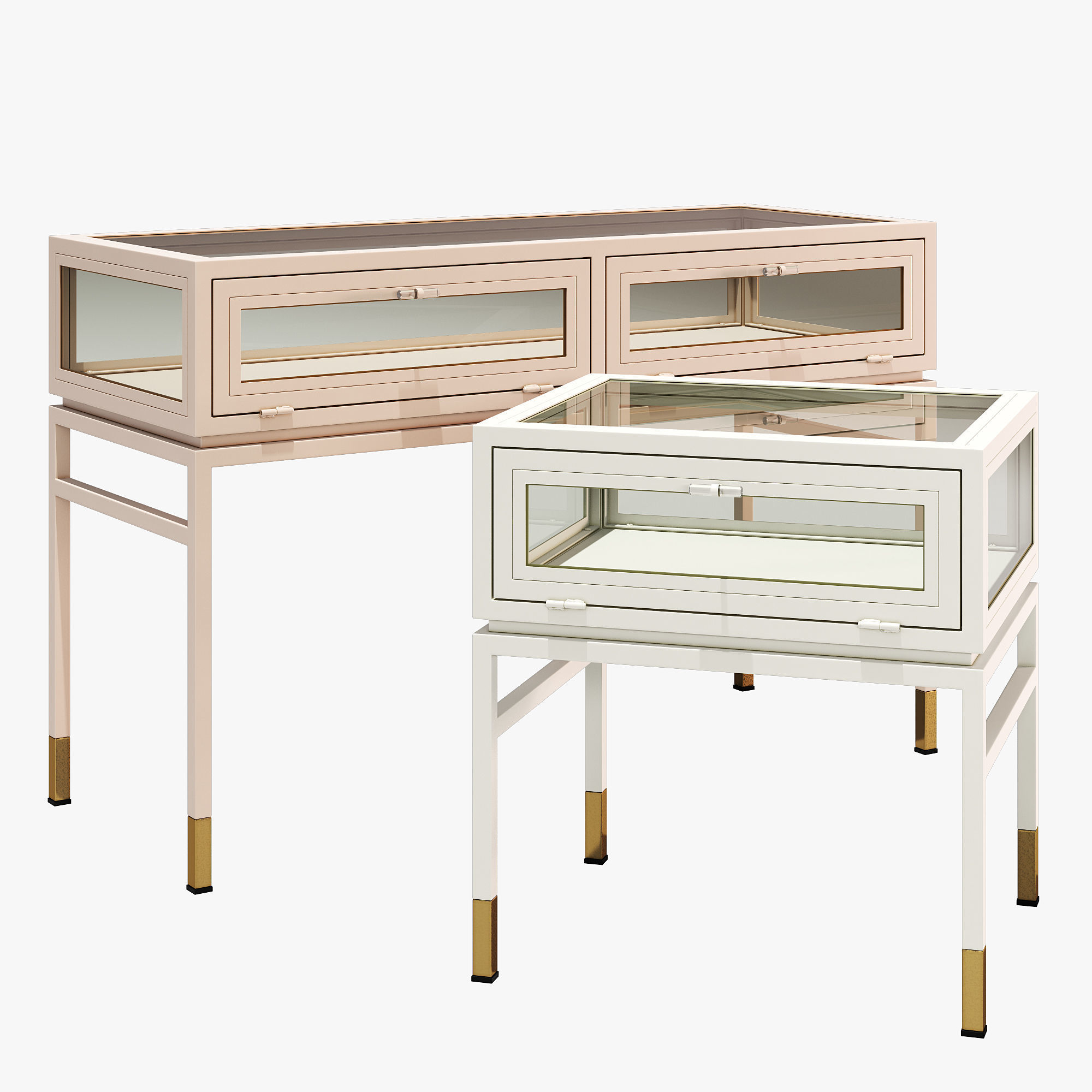 Anthropologie tannehill display side table and console table 3D model