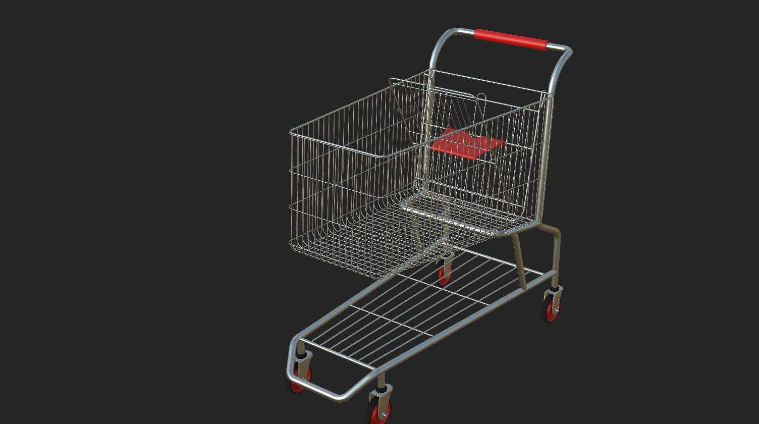 3D model 5 shopping cart Dirty Pack VR / AR / lowpoly CGTrader