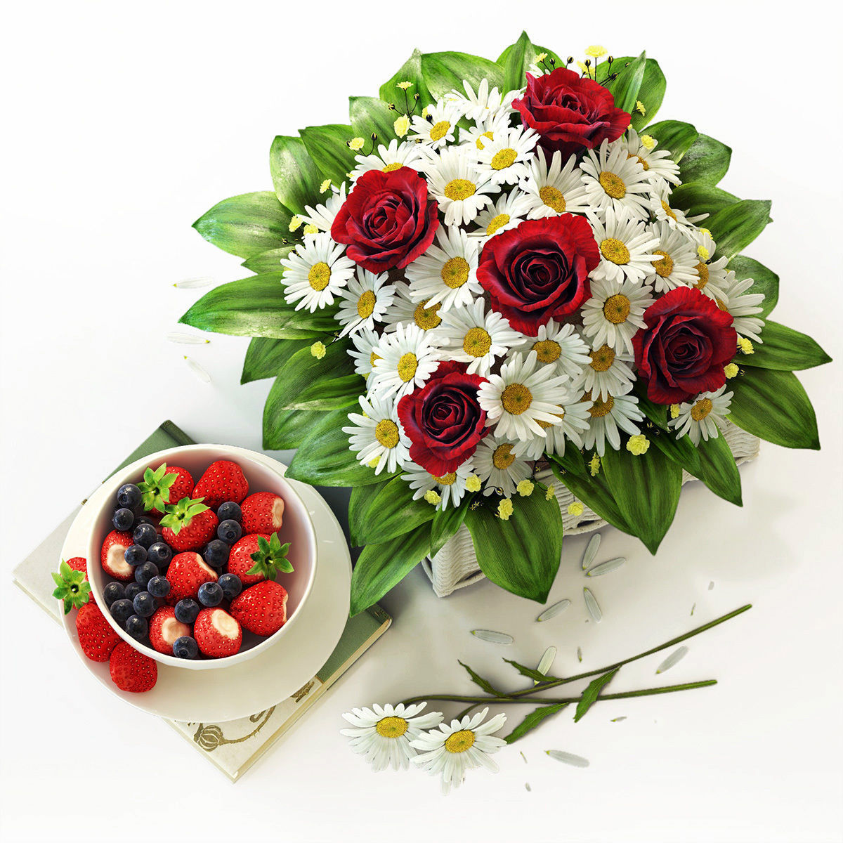 flower set 1 3D model