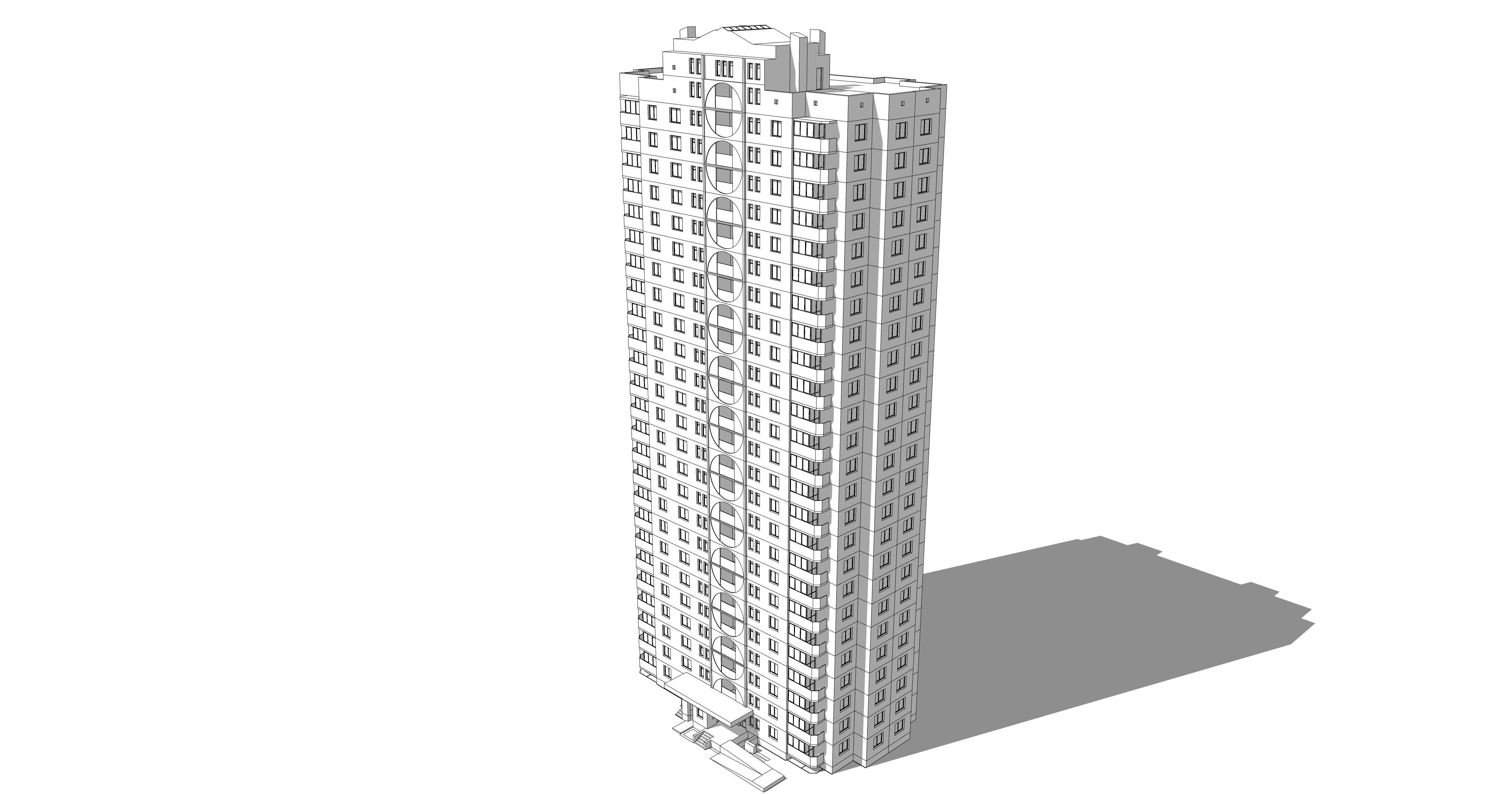 Soviet Serial Panel House 3D model | CGTrader