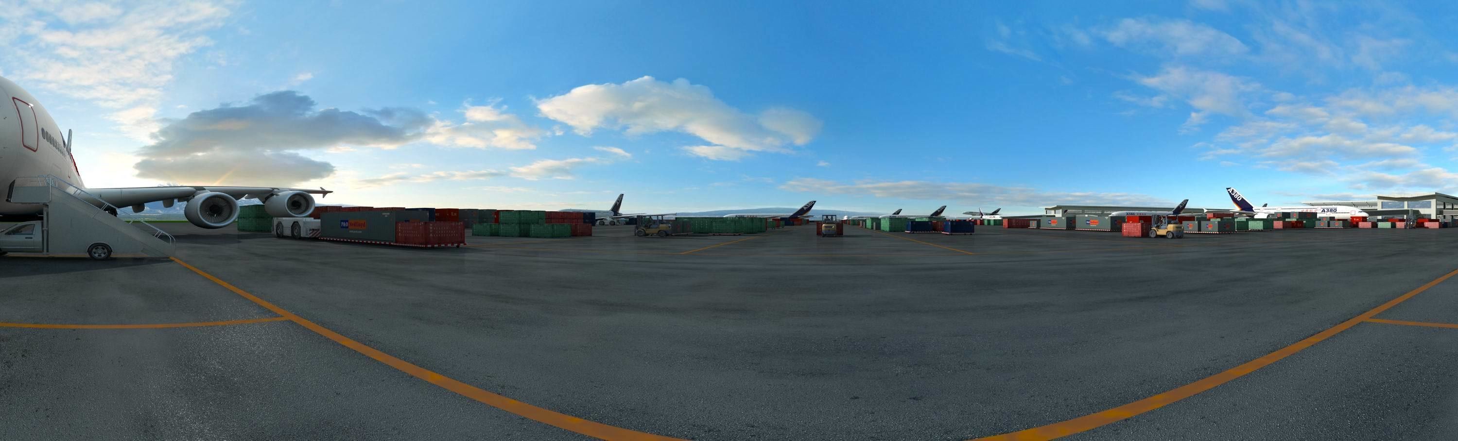 3D Urban Airport Apron CGTrader