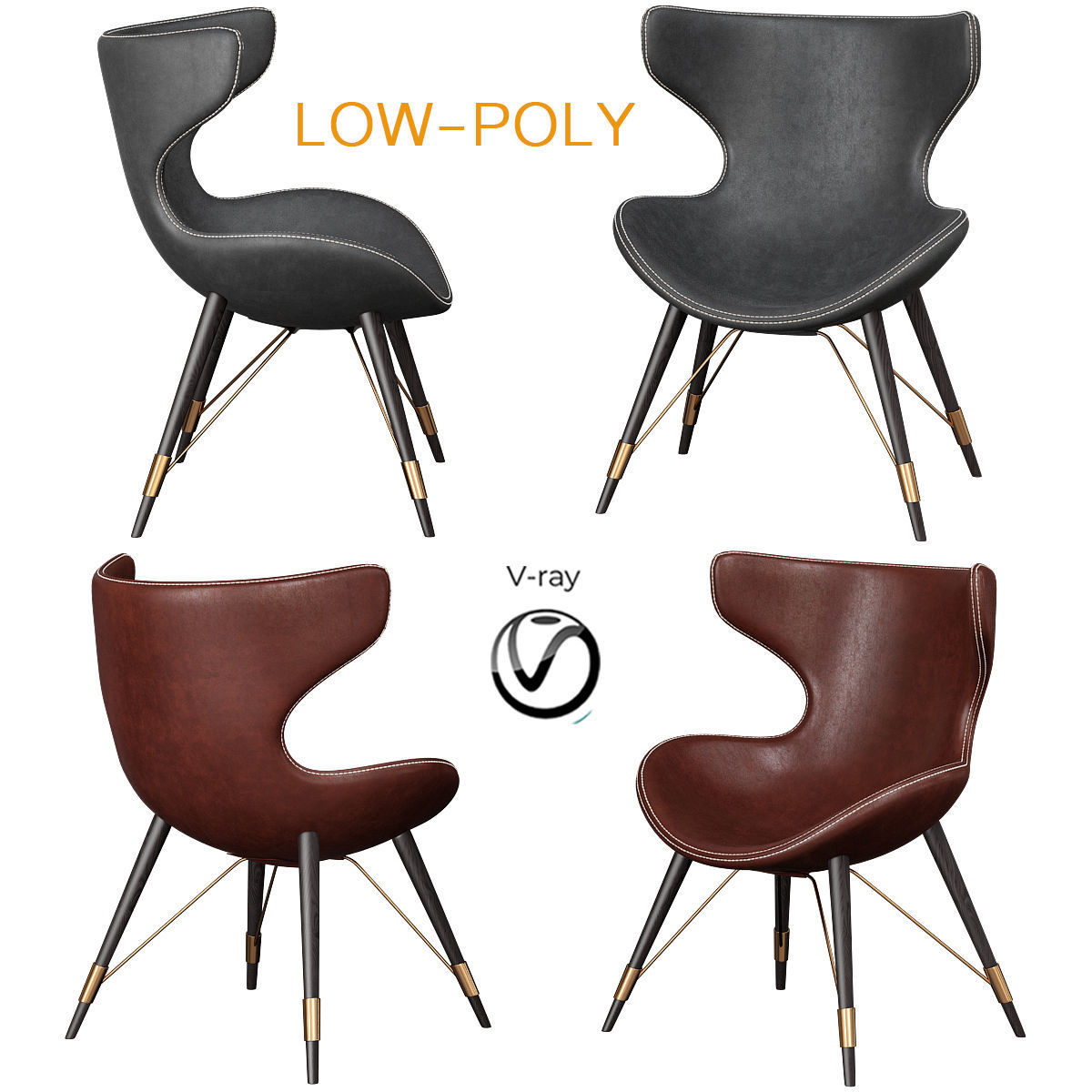 Nordic Leisure chair 3d model