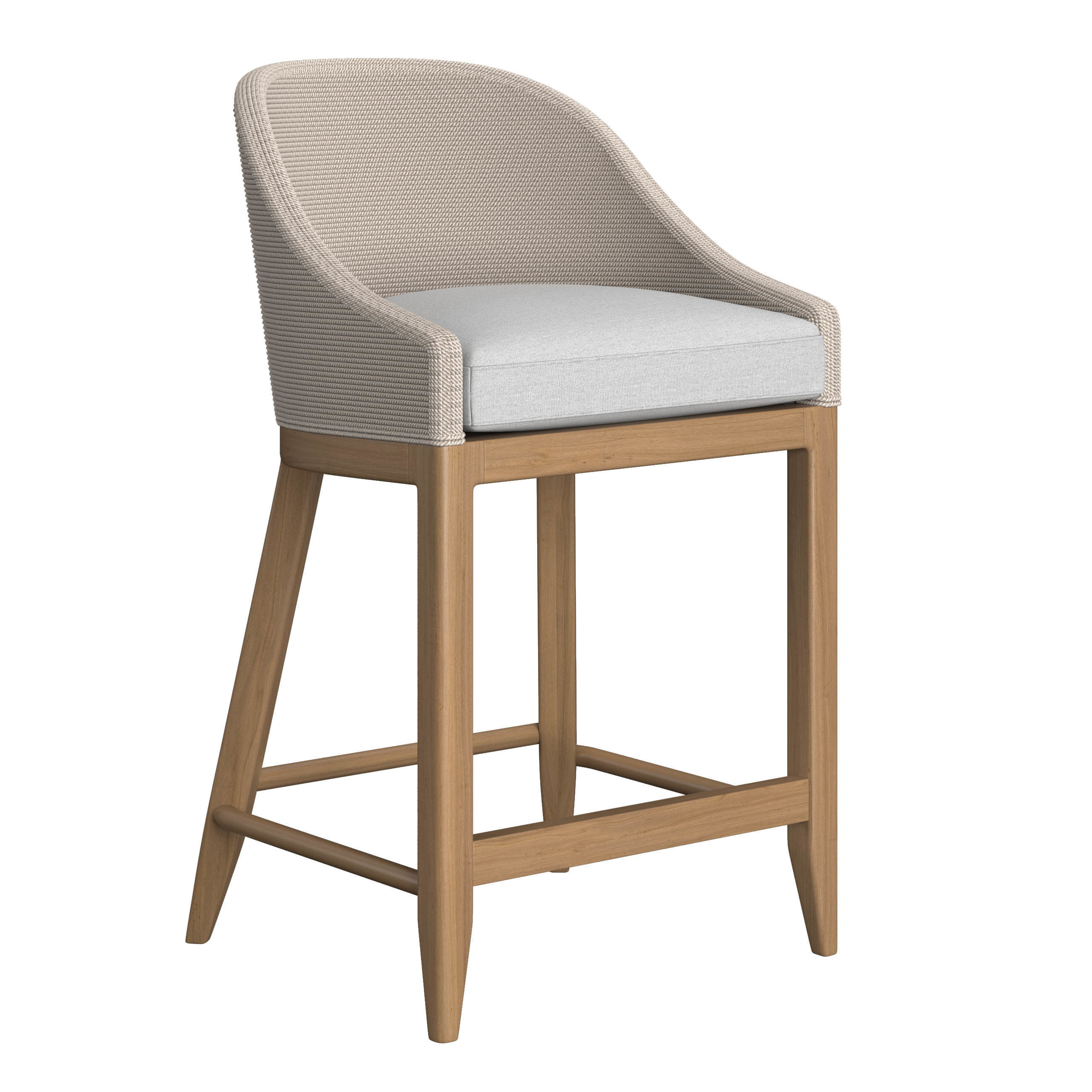 RH Marisol Seagrass Slope Stool 3D model CGTrader