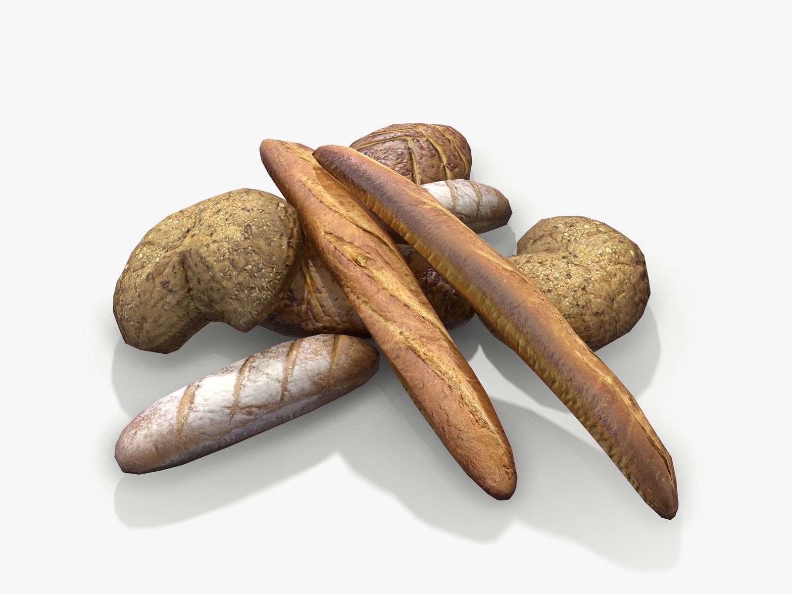 Bread lowpoly
