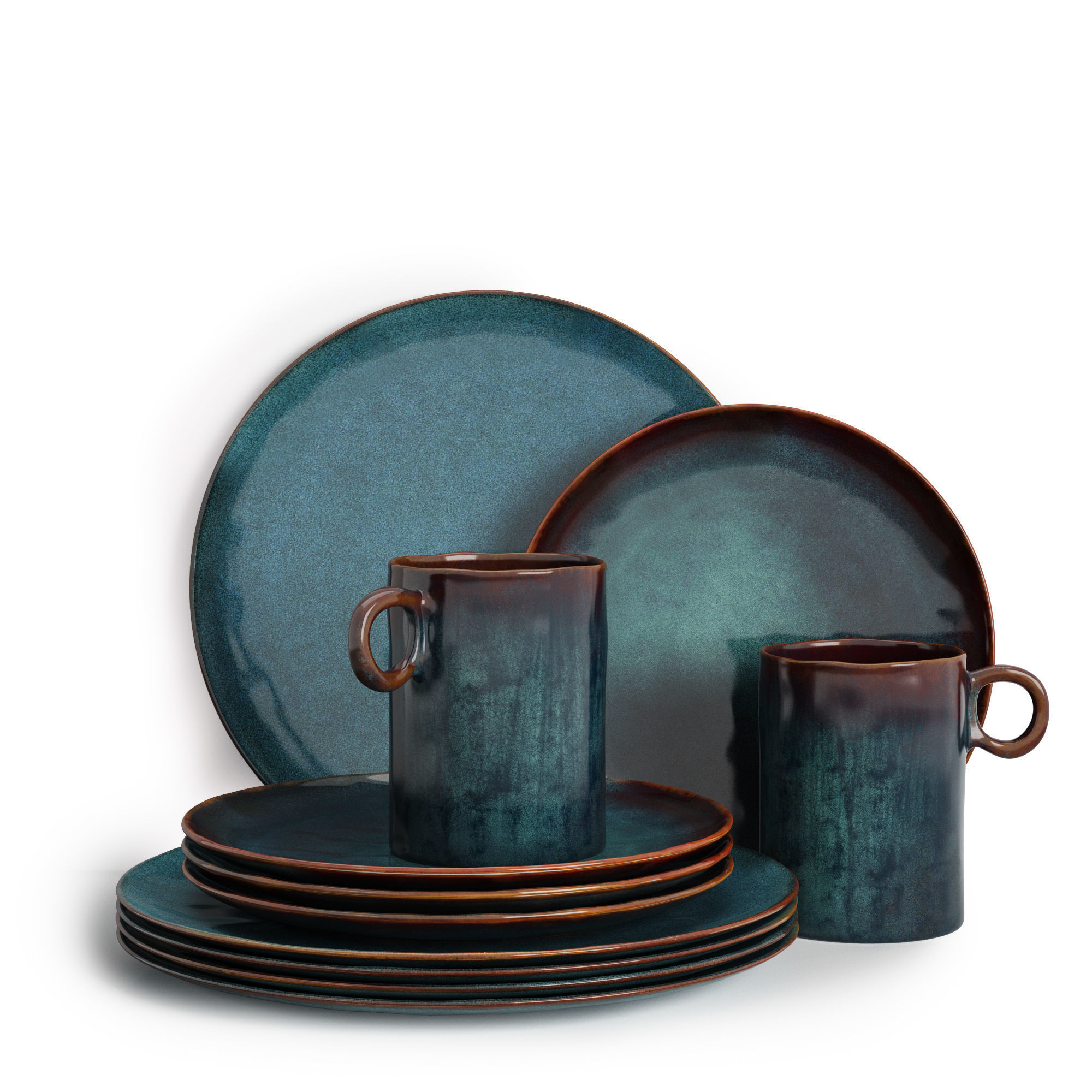 Indigo Organic Reactive Dinnerware