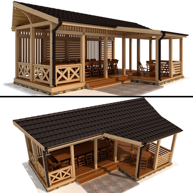 Gazebo in a modern style