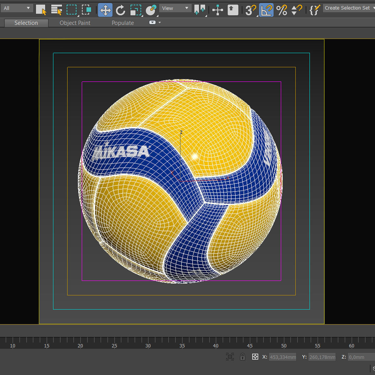 Mikasa V200W volleyball 3D model CGTrader