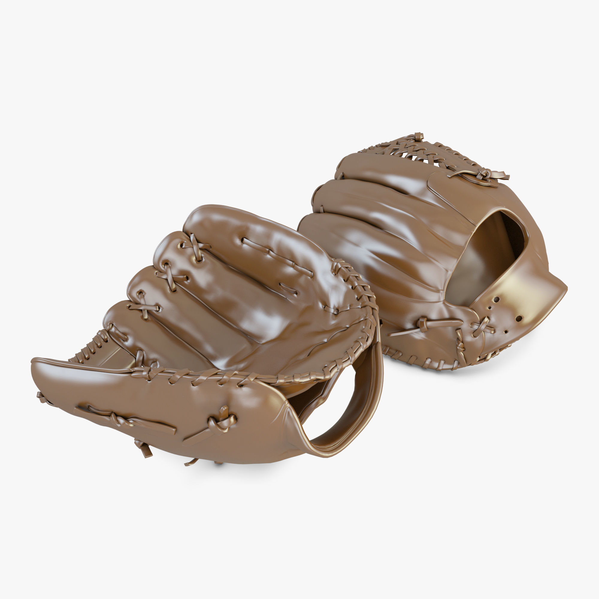 Baseball Gloves 3D model CGTrader