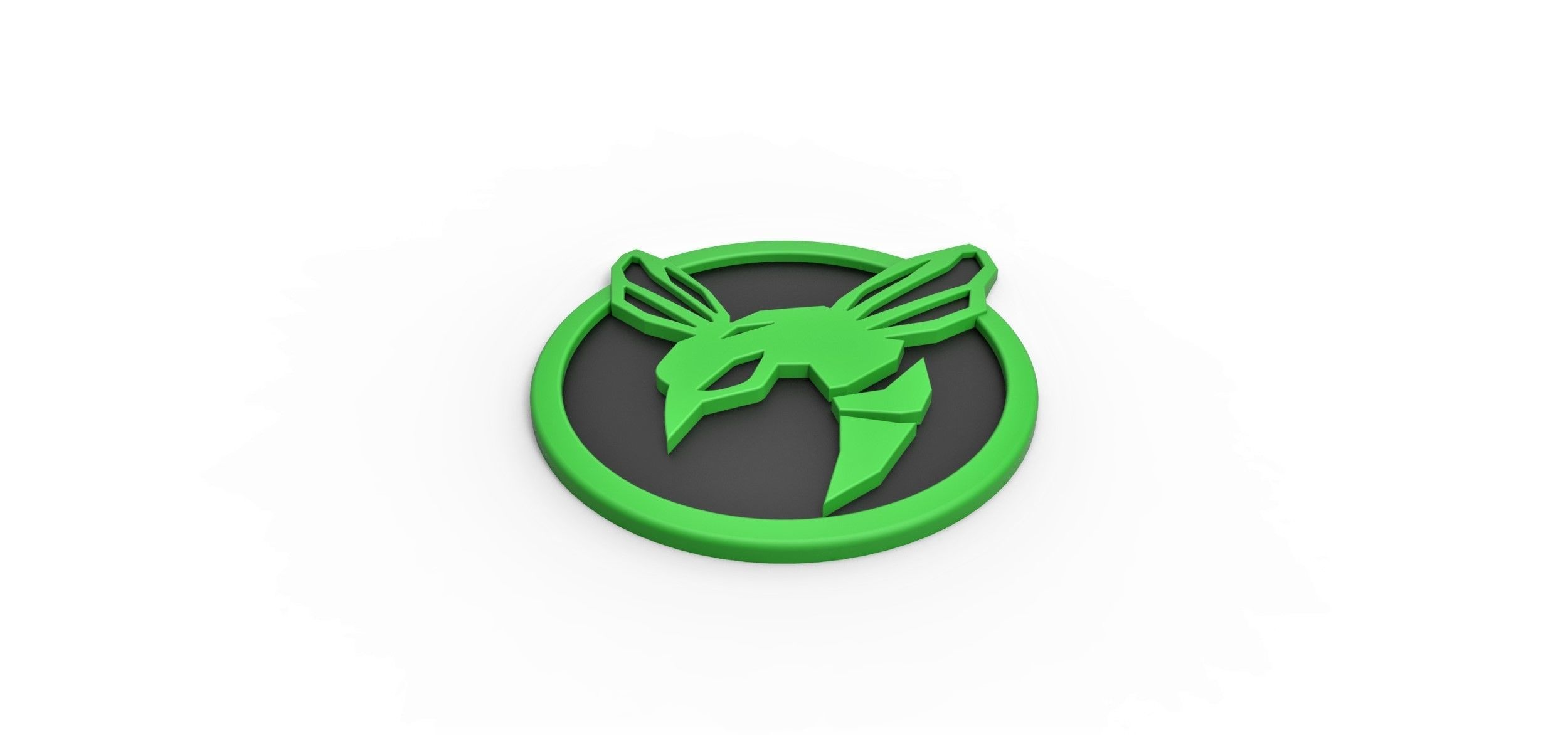 Cosplay 3D printable Green Hornet emblem 3D model 3D printable | CGTrader