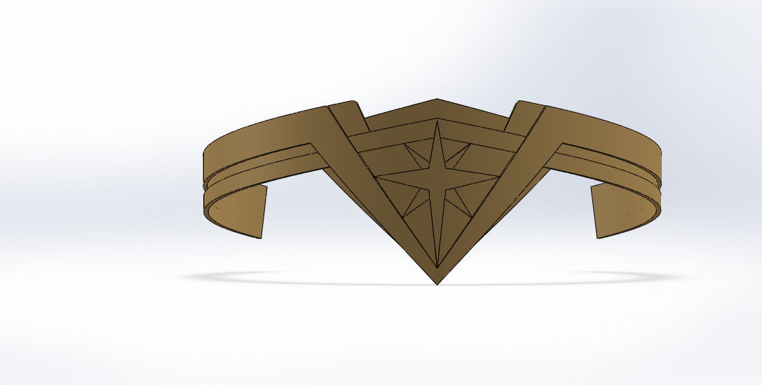 Wonder Woman Tiara 3D model 3D printable | CGTrader
