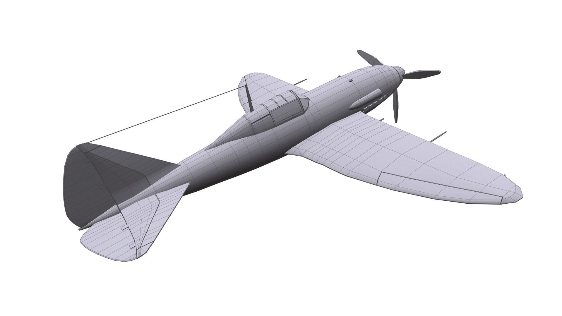 3D model Plane Reggiane Re 2005 VR / AR / low-poly | CGTrader