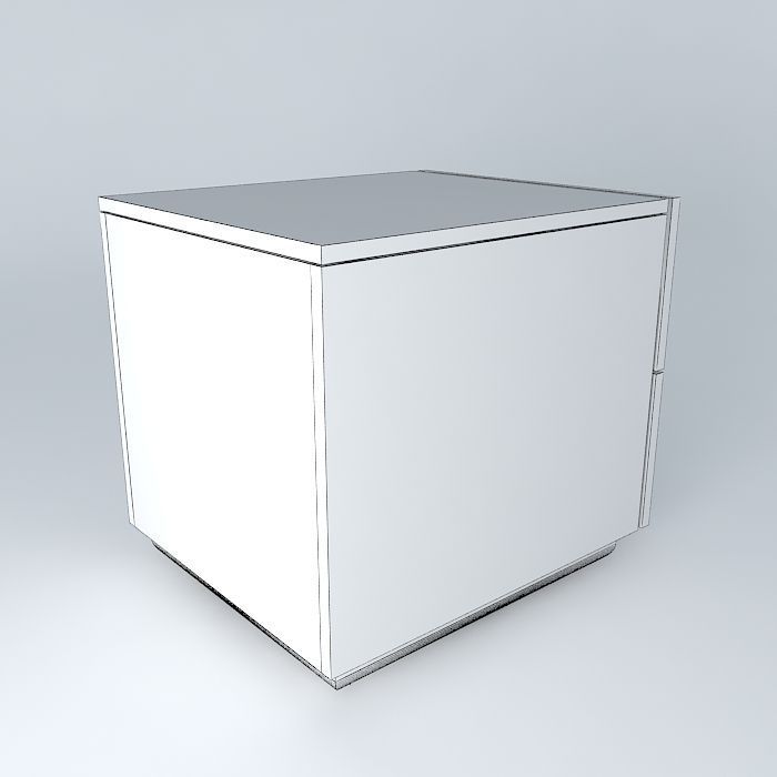 Yellow Night table 3D model CGTrader