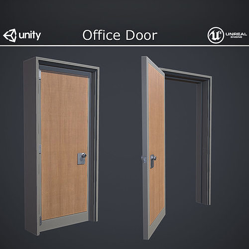 3D model Office Door VR / AR / lowpoly CGTrader