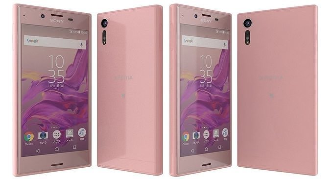 Sony Xperia Xz Deep Pink 3d Model Cgtrader