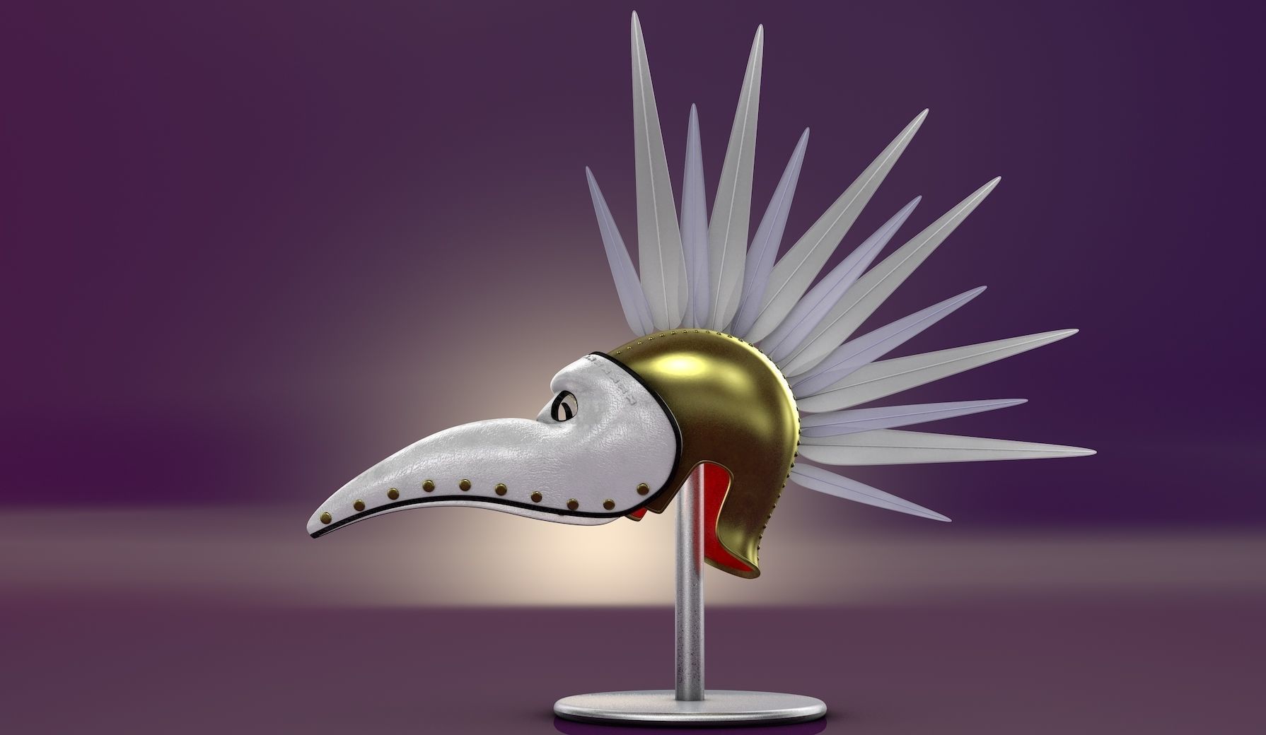 Venetian Beak Mask 3D model