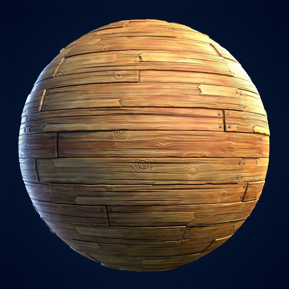 Wood Boards Stylized Hand Painted Textures