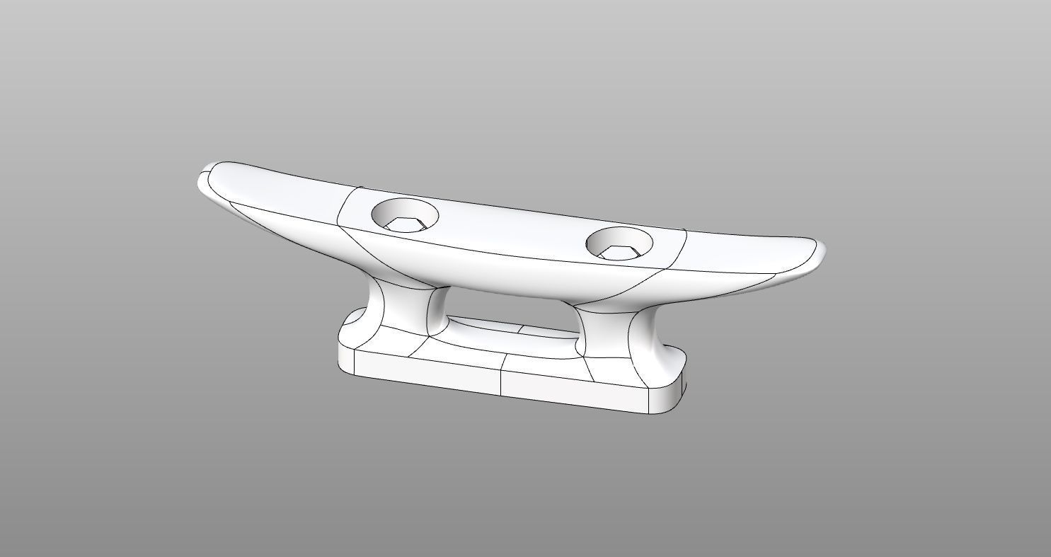 Nautical Cleat 3D model 3D printable CGTrader