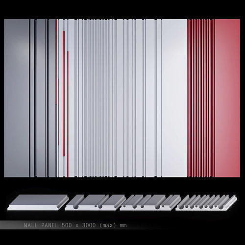 3D model Decorative Bamboo Wall Panels laurameroni VR / AR / lowpoly