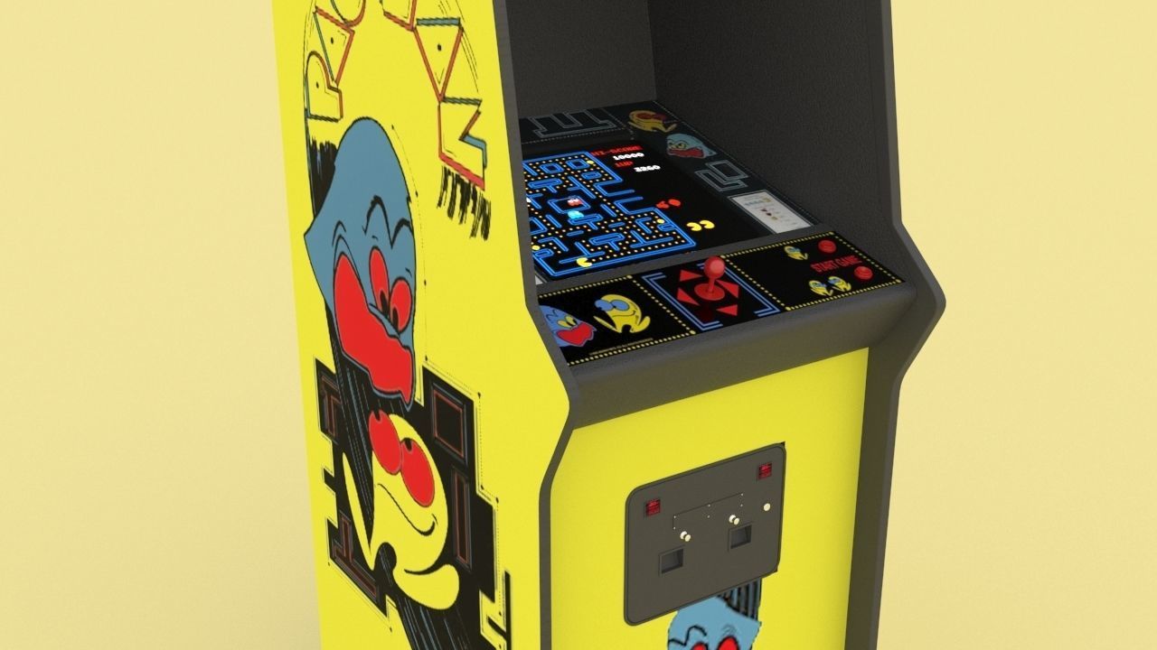 Arcade Machine - Pacman 3D model | CGTrader