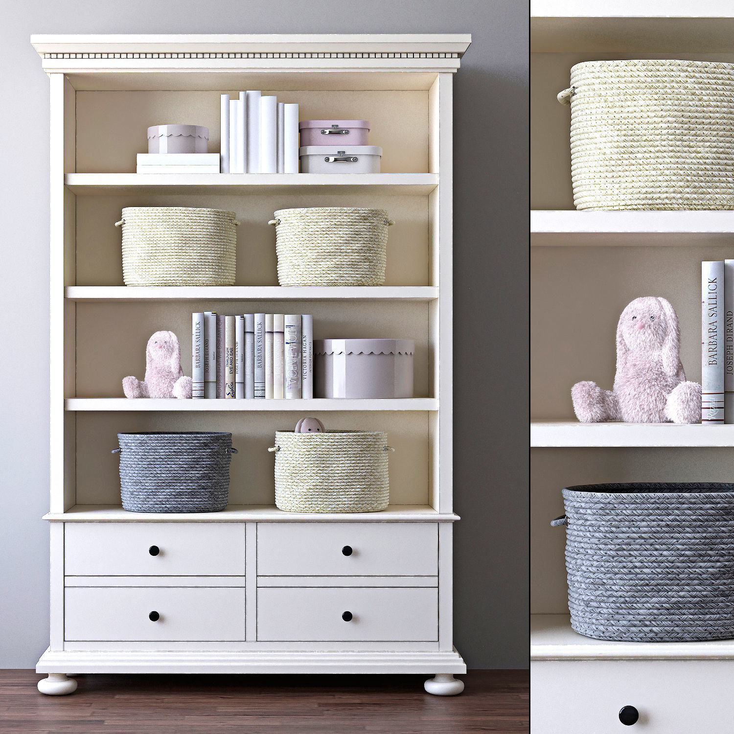 JAMESON LARGE BOOKCASE 3D model CGTrader