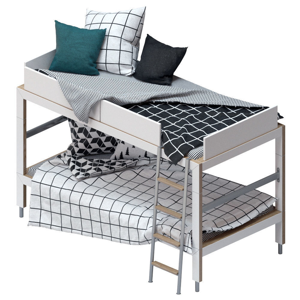 Lofty bunk bed II 3D model CGTrader