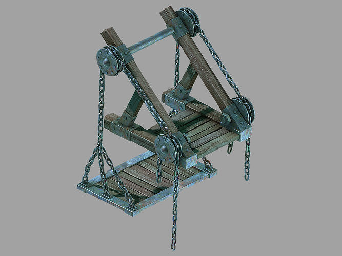 Game Underground Palace Entrance - Ladder 3D model | CGTrader