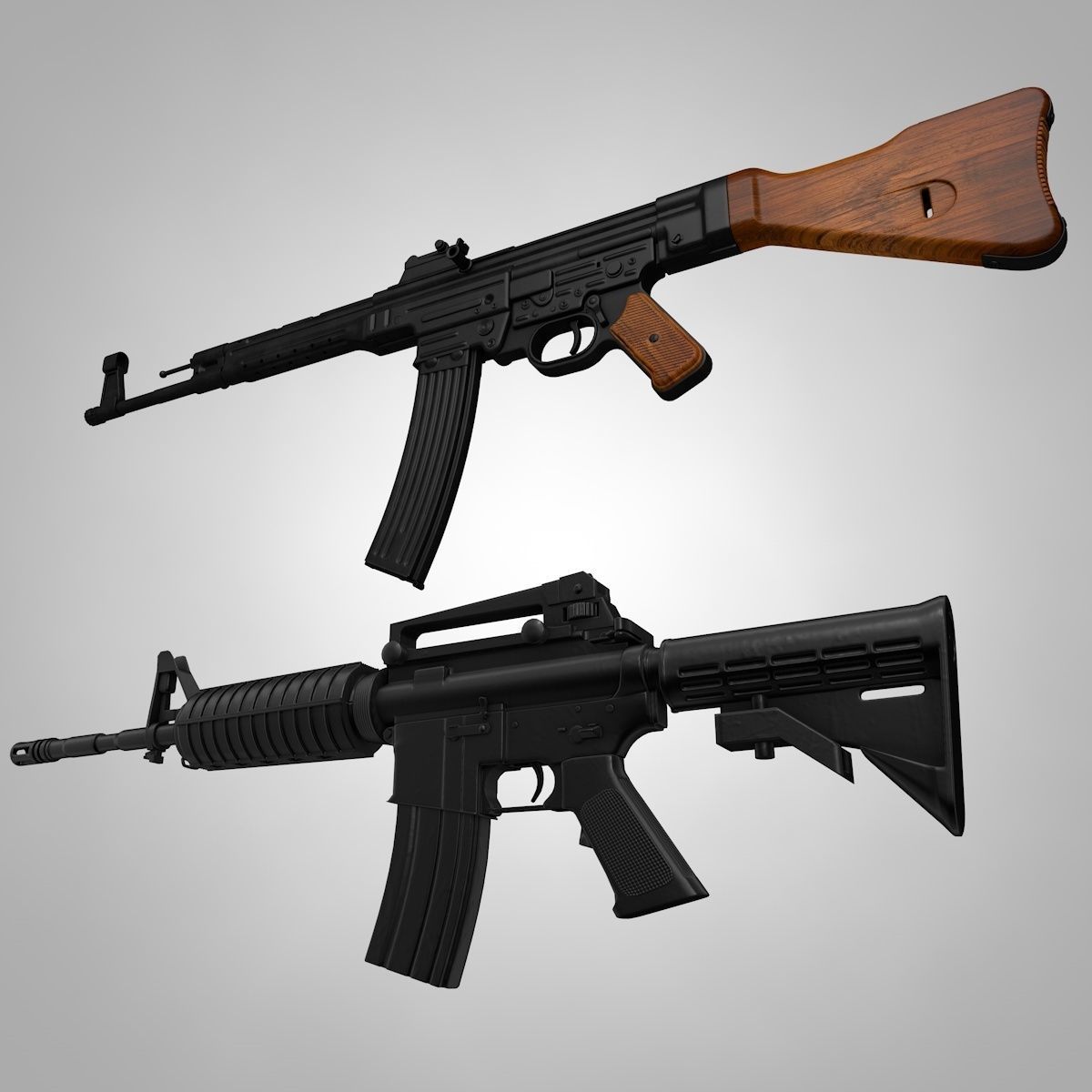 Rifles Collection Army Weapons 3D model | CGTrader